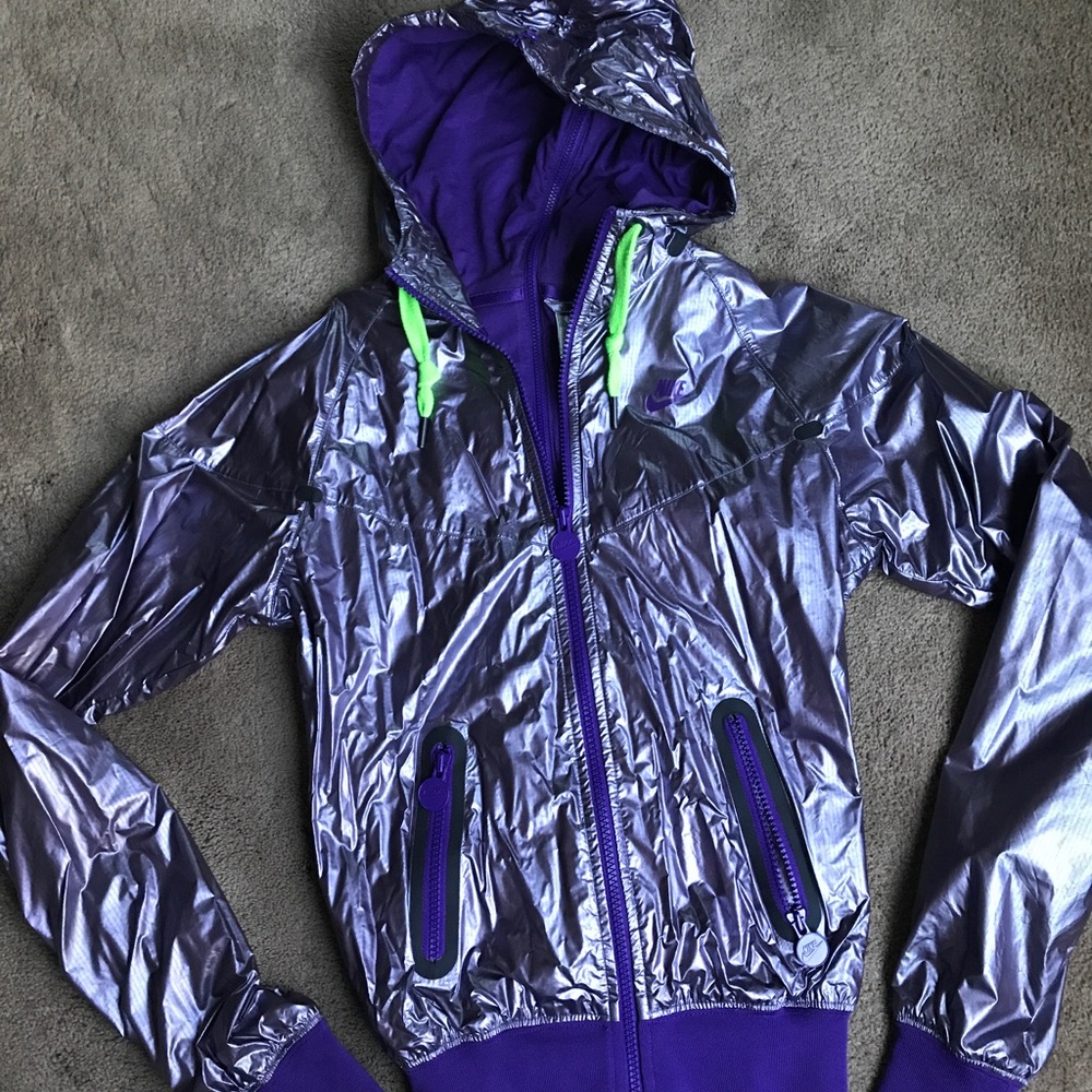 RARE Nike Metallic Running Jacket